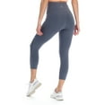thumbnail image 3 of BSP Women's Active Capri Leggings with Sheer Mesh Panel & Hidden Pocket, 3 of 3