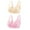 Pink 1, variant on Elainilye Fashion Women's Wireless Bras 3PC Nursing Vest Bra Back Adjustment Yoga Running Bra Traceless Gathered Bra,Pink
