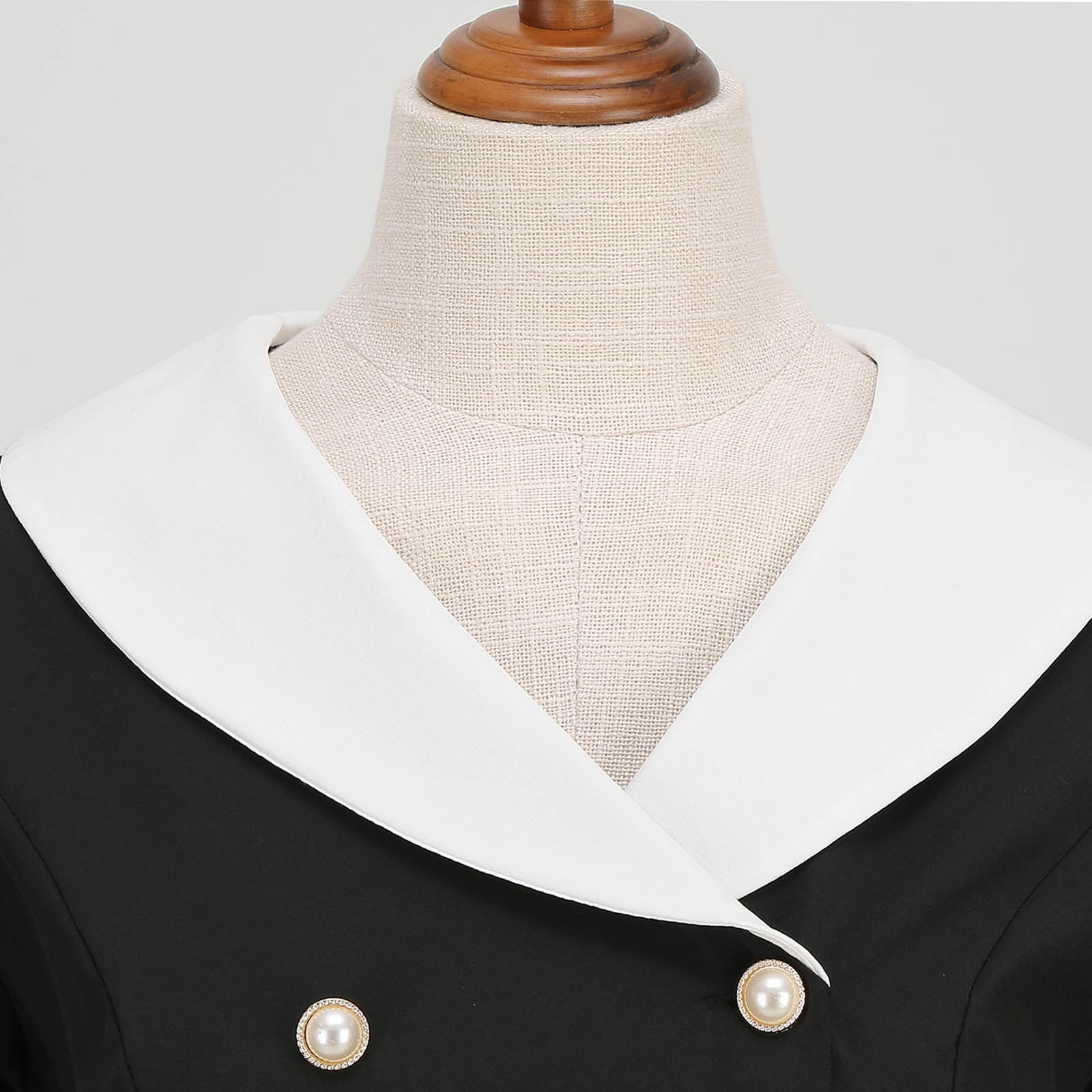 Cavosen 1950 Dress Style Women Black Short Sleeve 1950S Dress Midi Vintage Retro Ruched Pleated A-Line Dresses Plain Casual Dress V-Neck Dress Trendy Dresses Workout Clothes XL