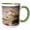 Green/White, variant on 3drose, Stoewers Greif-fahrrader Stettin German Bicycle Advertising Poster, 11oz Two-tone Black Mug