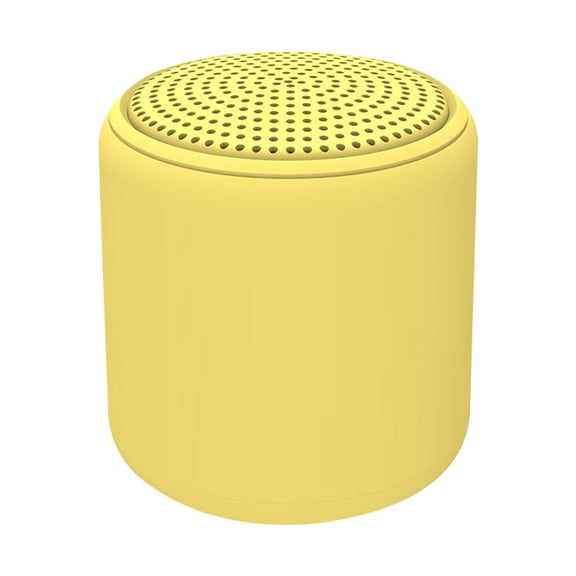 Gecau Portable Bluetooth Speaker, Bluetooth 5.0 Pairing Wireless Mini Affordable&High-Quality Suitable For Travel Yellow 5.6x2.8 Inch Home Tools