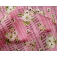 thumbnail image 4 of oneOone Silk Tabby Fabric Stripe|Watercolor Leaves & Peony Floral_Printed Craft Fabric BTY 42 Inch Wide, 4 of 4