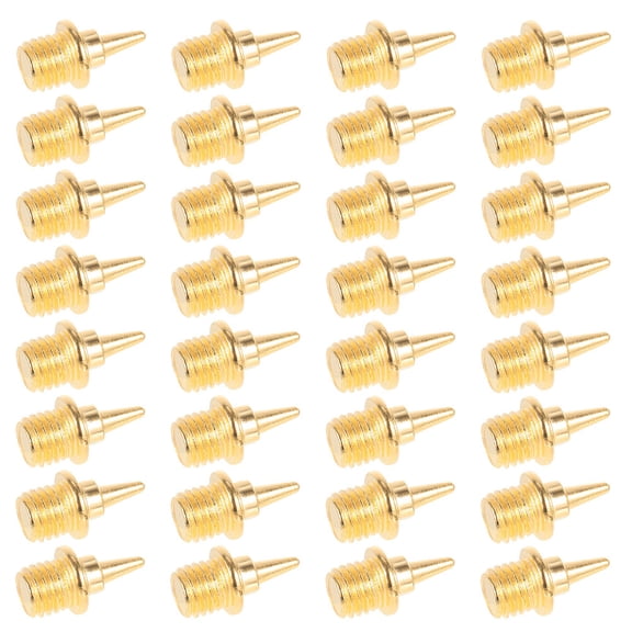 MLINS Aluminum Alloy Track Spikes for Shoes Golden Color 48 Pieces Small Size Easy to Install