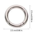 thumbnail image 2 of FUTUREORYY 20pcs Spring Clip Zinc -rings for Multi-purpose Usage Attachment Silver, 2 of 7