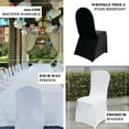thumbnail image 3 of Efavormart 10 PCS Premium White Spandex Stretch Fit Banquet Chair Cover With Foot Pockets, 3 of 11
