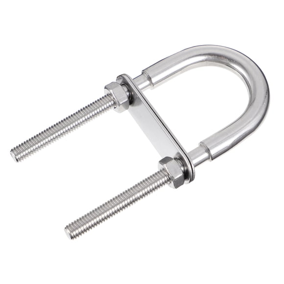 GETAJGHSD 2 Pcs Stainless U Clamp Bolt Fastening Marine Hardware for Outdoors