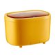 thumbnail image 5 of Mini bote de basura, organizador de escritorio, soporte ajustable para teléfono móvil, estilo de con tapa, bote de basura de escritorio, bote Amarillo Gloria Bote de basura de escritorio, 5 of 9