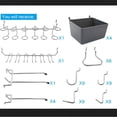 thumbnail image 3 of Cqxid Hooks Under $30 Pegboard Hooks Assortment With Pegboard Peg Locks For Organizing Various Tools 80, 3 of 5