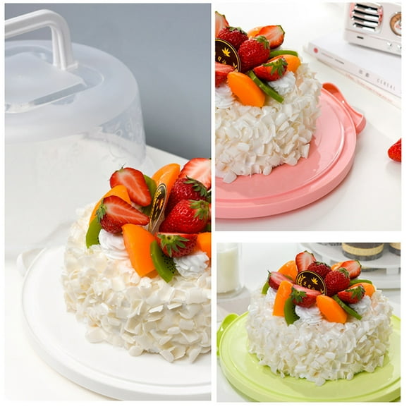 Cake Carrier Cover Dessert Serving Platter Cake Carrier Cover Cake Stand With Lid Dessert Serving Platter With Handle Cupcake Holder Pies Display With Base