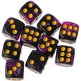 thumbnail image 1 of HUGFEGWE 10pcs Six Sided 12mm Transparent Cube Round Corner Portable Table Playing Games Dice Bag with Pockets CJB91-97492, 1 of 9
