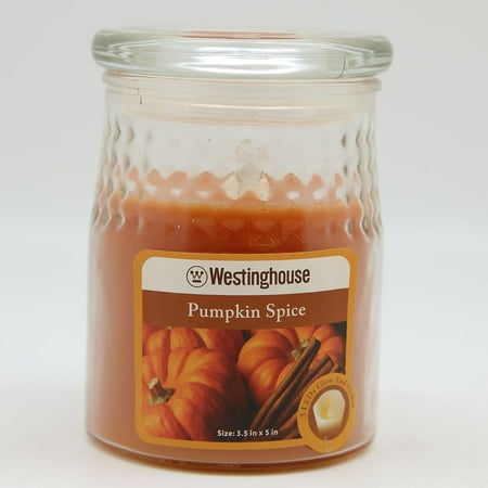 Westinghouse W375866 3 LED Pumpkin Spice Scented Wax Jar Flameless Candle