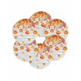 thumbnail image 7 of 15 Inch Round Placemats Set of 6, Thanksgiving Pumpkins Fall Non Slip Heat Insulation PP Table Mats, Orange Maple Leaf Vintage Washable Place Mats for Kitchen Dining Party Table Decor, 7 of 7