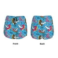 thumbnail image 2 of JUNZAN Sharks Summer Print Women's Athletic Gym Running Shorts with Phone Pockets - Workout Shorts-, 2 of 5