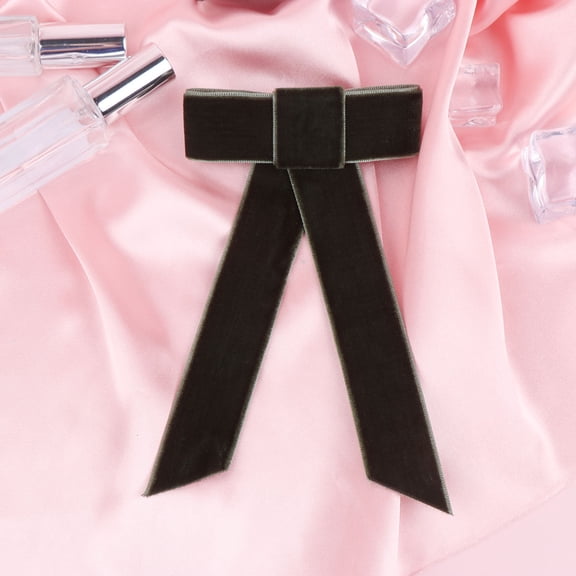 Mobestech 1Pc Bowknot Hair Clips Green Made Material Chic Hairpins for Hair Decoration