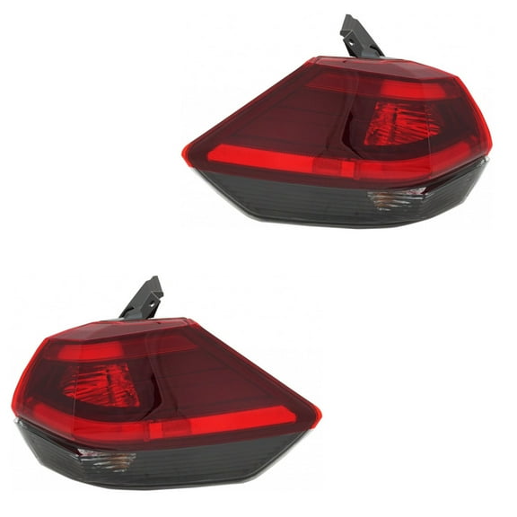 For Nissan Rogue 2018 2019 Tail Light Assembly Driver and Passenger Side | Pair | Outer | Hybrid | CAPA Certified | Replacement For NI2804113C, NI2805113C | 26555-6FL0D, 26550-6FL0D