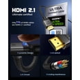 thumbnail image 3 of Cable HDMI Silkland 10K 8K HDMI 2.1 de 10 pies, paquete de 2 unidades, ultra alta velocidad, 3 of 7