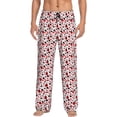 thumbnail image 1 of Kdxio Ladybugs 2 Pattern Men's Pajama Pants, Elastic Waist with Drawstring and Pockets, Comfortable Loungewear-3X-Large, 1 of 6