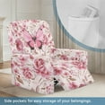 thumbnail image 3 of Kuiaobaty Butterfly Rose Print Recliner Chair Cover for Large Recliner Breathable Reclining Sofa Slipcover Durable Reclining Slipcover with Elastic Bottom for Pets Kids, 3 of 8