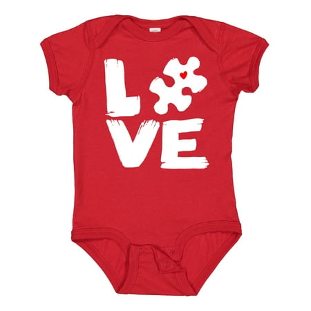 

Inktastic Autism Awareness Puzzle of Love Gift Baby Boy or Baby Girl Bodysuit