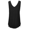 thumbnail image 2 of FashionOutfit Women's Basic Solid Sleeveless V-Neck Plus Size Flowy Tank Top, 2 of 3
