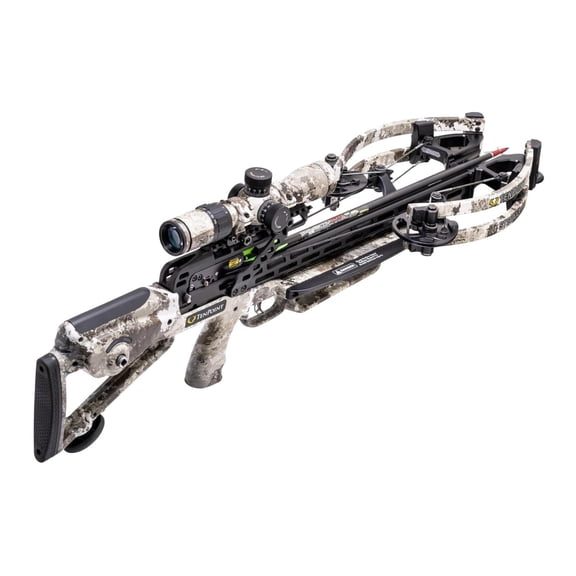 Pre-Owned TenPoint Stealth 450 FPS Crossbow Package Evo-X Elite Camo Scope ACUslide and 3 Pro Elite 400 Carbon Arrows (Veil Alpine )