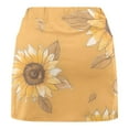 thumbnail image 3 of QATAINLAV Womens Oversized Skorts Trendy Sunflower Print Tennis Skirts Stretch Yoga Bottoming Culottes Milk Silk Soft Workout Skirt Pants Holiday Deals Multicolor XL, 3 of 5