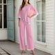 thumbnail image 2 of Conjunto de top con lentejuelas y pantalones anchos para mujer, 3 piezas, 2 of 5