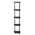 thumbnail image 3 of Furinno 11.6"W x 11.6"D x 57.7"H 5-Shelf Decorative Shelves, Black, 3 of 5