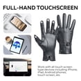 thumbnail image 7 of Whiteleopard Winter Lambskin Leather Women's Gloves with Touchscreen Texting and Warm Driving Function, 7 of 7