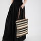 thumbnail image 4 of Bolso Playa Paja Tejido A Rayas Bohemio para Mujer, 4 of 9