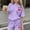 Girls Purple, variant on Piuwrlz Outfit Set Girls Short Sets Crew Neck Suummer T-Shirt and Shorts Set Green Size 13-14Years