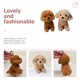 thumbnail image 5 of 2pcs adorables llaves de peluche de peluche colgantes de peluche keychains de perro de dibujos para perros pequeños regalos, 5 of 8