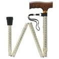 thumbnail image 5 of Harvy Canes - Scallop Design in Folding - Walking Cane - 33"-37" - Brown/Blue, 5 of 5