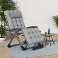 Zero Gravity Chair, Reclining Camping Lounge Chair w/Removable Cushion
