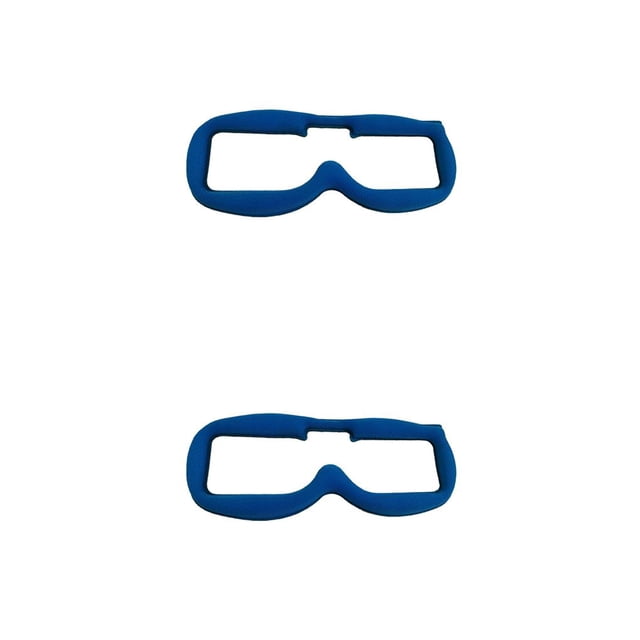 Bewildely Cómodo acolchado de esponja en la placa frontal para gafas Quad 2piezas Azul