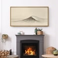 thumbnail image 2 of Large Framed Canvas Print Abstract Mountain Landscape Wall Art Neutral Decorative for Living room Bedroom - 60"x30" Natural Frame, 2 of 7