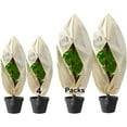 thumbnail image 5 of Leodye 1 Pack Plant Covers Freeze Protection , Frost Cloth Plants Jacket Drawstring Tree Cover for Outdoor Plants, Shrub Potted Plants Winter-31.5×47.24IN, 5 of 5