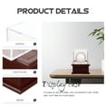 TUIBELY Clear Acrylic Baseball Display Case with Wood Base for
