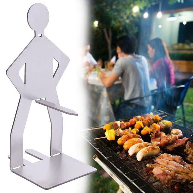 Mini Soporte para Parrilla Salchichas Barbacoa Acero Inoxidable Picnic Al Aire Libre Y Camping