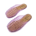 thumbnail image 3 of Lurnyet Womens Glitter Jelly Comfort Cushion Slide Flat Sandal with Cork Footbed, 3 of 5