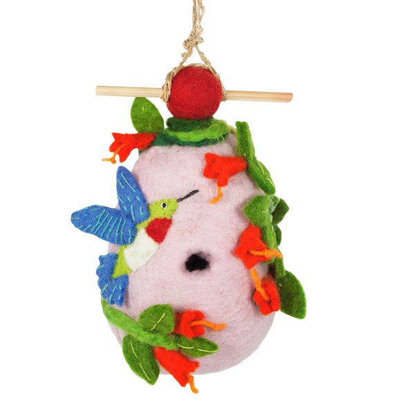 Felt Birdhouse Hummingbird Wild Woolies