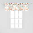 thumbnail image 2 of Ambesonne Geometric Window Valance, Colorful Oval Rings, 54" X 18", Multicolor, 2 of 3
