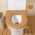 thumbnail image 5 of Latrodar Aromatherapy Toilet Seat, Household Thickened Folding Toilet Seat With 1 Aromatherapy Bead, Portable Handle Toilet Cover For All Seasons （60ml） Coffee, 5 of 5