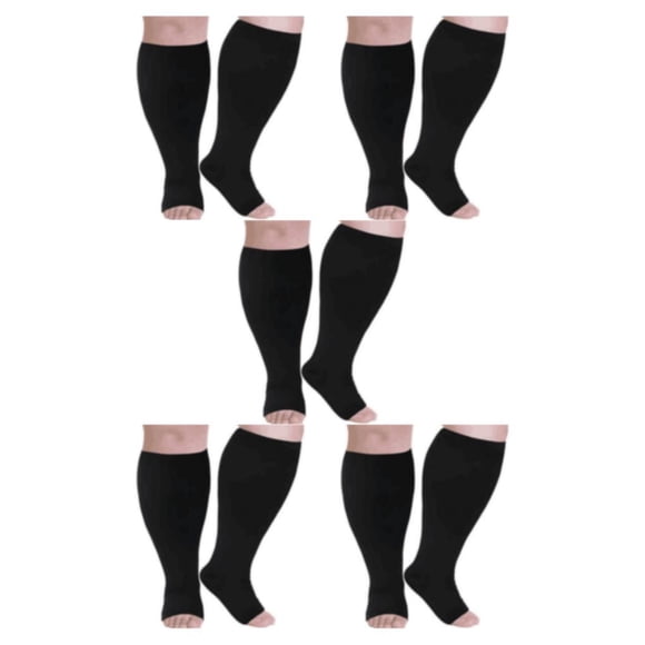 Calcetines de Compresión Qarigey Pantorrilla Ancha Cuidado de la Salud Multicolor