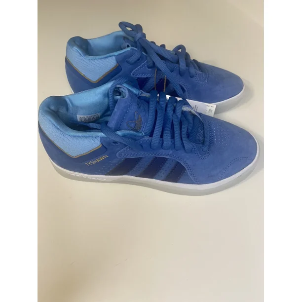 Adi-das Skateboarding Tyshawn Jones Sky Blue Suede Size 5 H04934 Icy Soles NWOB