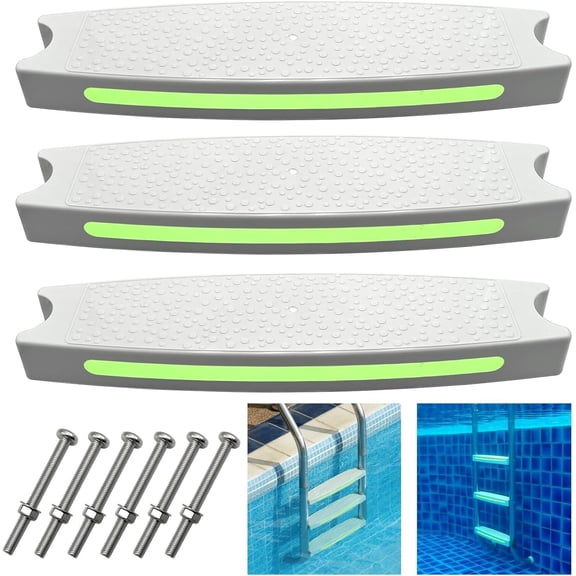 Pool Ladder Steps Replacement 18" Universal Heavy Duty Pool Ladder Steps Swim...