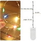 thumbnail image 2 of Cadena de luces LED con batería, 12 unidades, 2 m, 20 LED, microalambre de cobre, luces de Navidad coloridas que funcionan con batería para habitaciones, interiores, Navidad, exteriores, fiestas,, 2 of 5