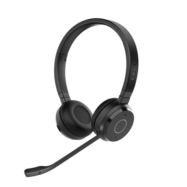 Auriculares inalámbricos de doble oreja Jabra Evolve 65 TE con soporte