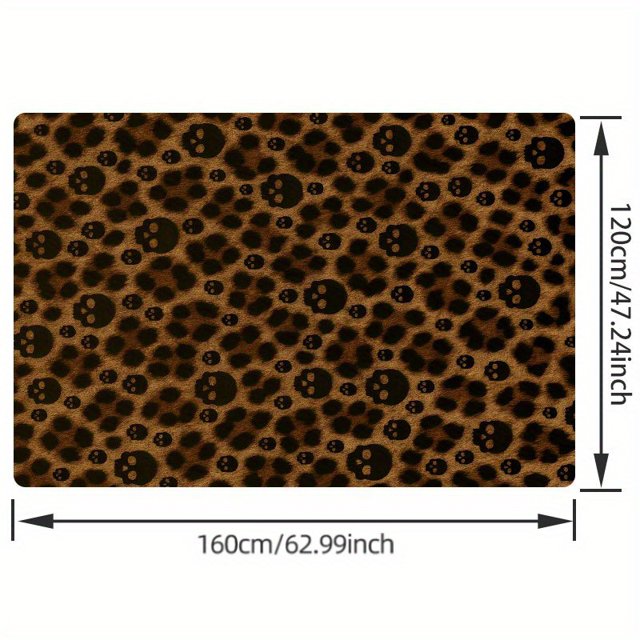 CNKOO Non-Slip Washable Pee Pads for Dogs | High Quality Leopard Skull Pattern Dog & Cat Pad Feature for Kennel Mats Comfortable All-Season Dog Supplies Suitable for Dog Beds Litter B
