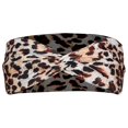 thumbnail image 3 of Bandeau pour Femmes Imprimé Léopard: 6 Pcs Bandeau Torsadé Doux, 3 of 10